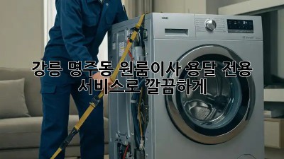 강릉 명주동 원룸이사, 용달 전용 서비스로 깔끔하게! 🚚💨